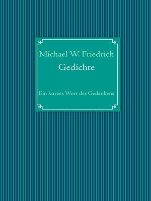 cover image of Gedichte